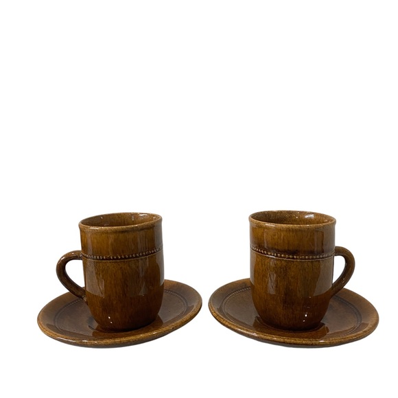 Vintage 1960s Höganäs Ceramics | Old Höganäs | String of pearls cups / saucer - Picture 4 of 11